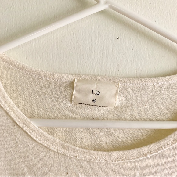 ❌ SOLD ❌ Anthropologie | T.La Cream Flowy Top - Picture 5 of 6